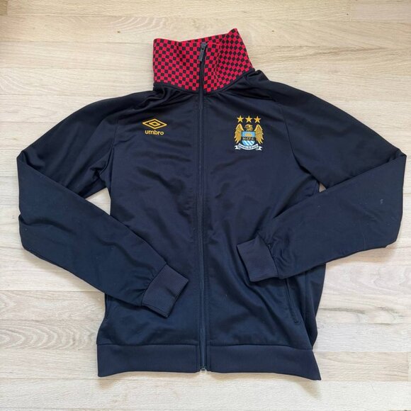 Manchester City Training Jacket Football Umbro size Medium - Picture 1 of 6